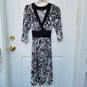 AB Studio Women's Stretch Dress Abstract Print